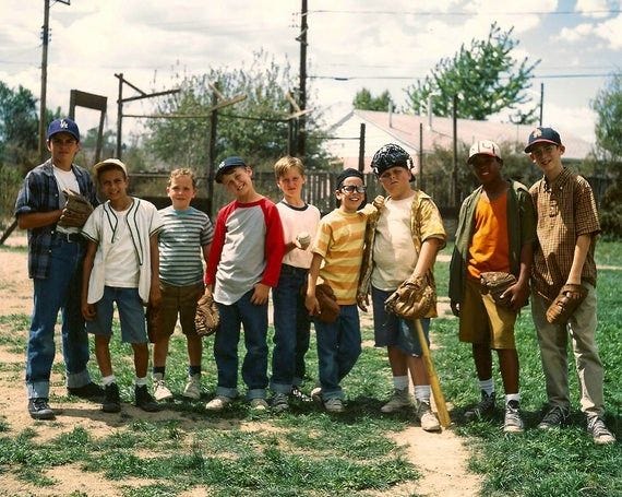 Cast of the Sandlot in a promotional photo