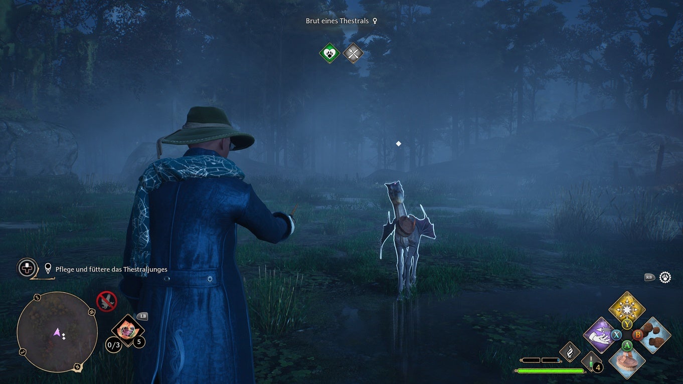 Hogwarts Legacy Das Fohlen des Todes Thestralmännchen und weibchen retten, Zuchtgehege bauen