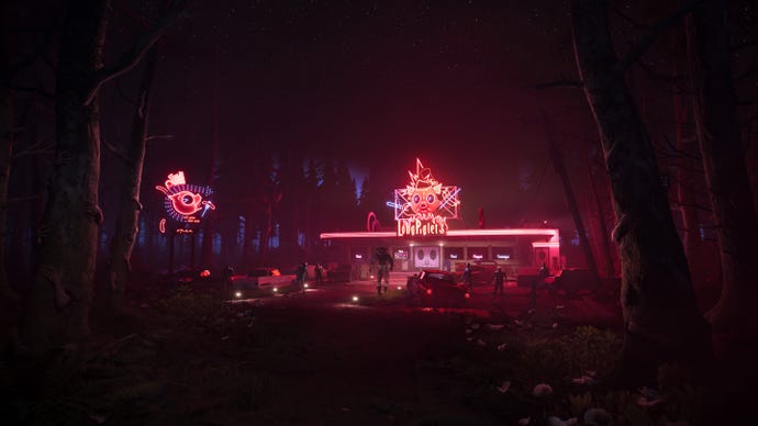 Ein Screenshot des Haus-DLC von Dead Island 2, der a zeigt 