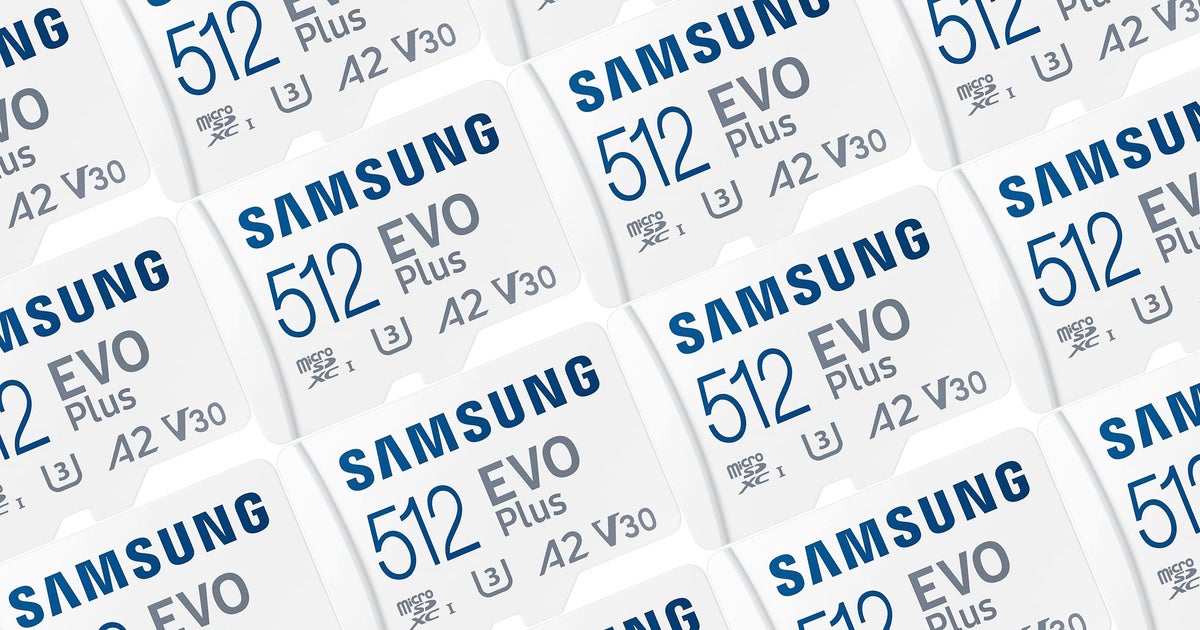 Por £ 34, este cartão Samsung Evo Plus Micro SD de 512 GB é ideal para Steam Deck e Switch