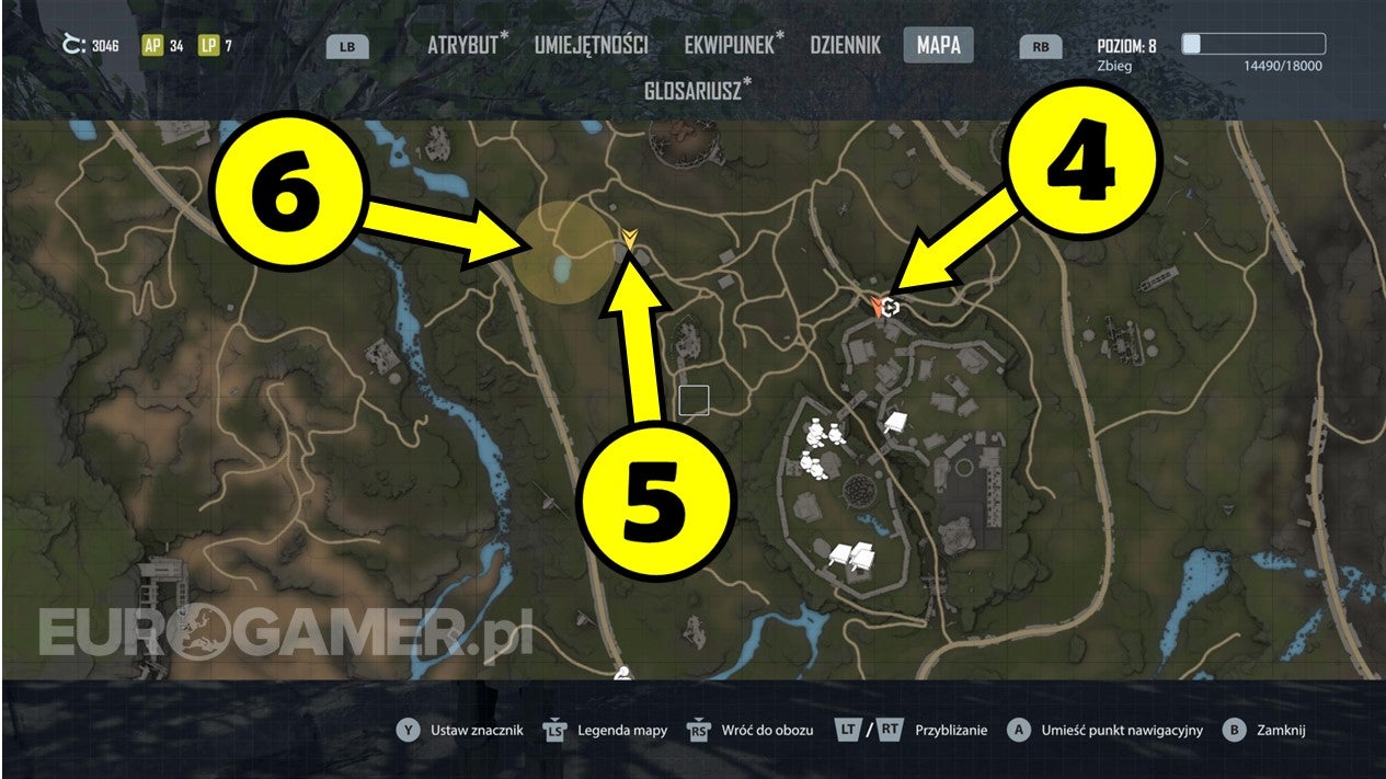 Elex 2 mapa, jak szukać celu misji, znacznik Eurogamer.pl