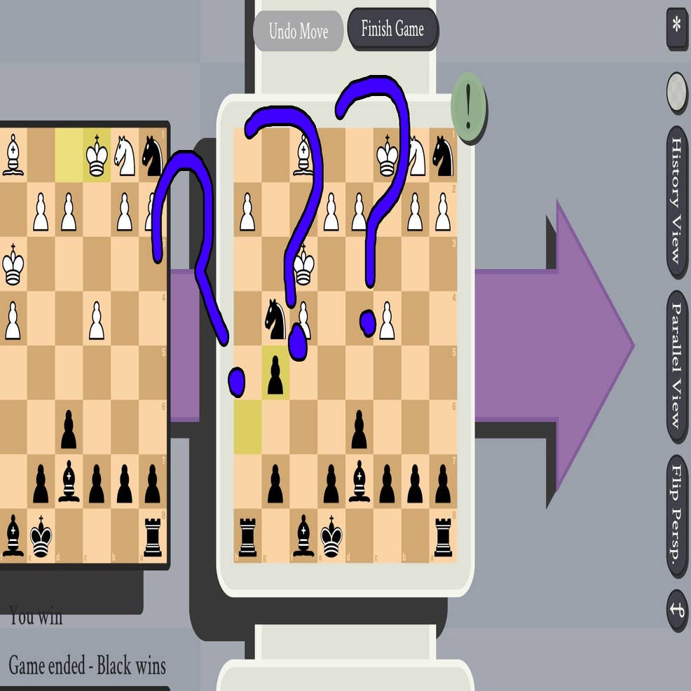 This happened when I played against myself (I have no one in my house to  play with). Can you also see it? : r/chess