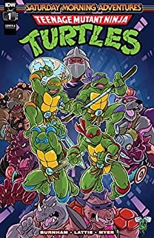 Cover of Teenage Mutant Ninja Turtles Sunday Morning Adventures featuring the team of Ninja turtles