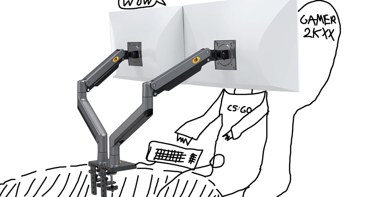 Obtenha uma configuração de braço de monitor duplo limpa e elegante por US $ 42,90 após este desconto da Amazon nos EUA
