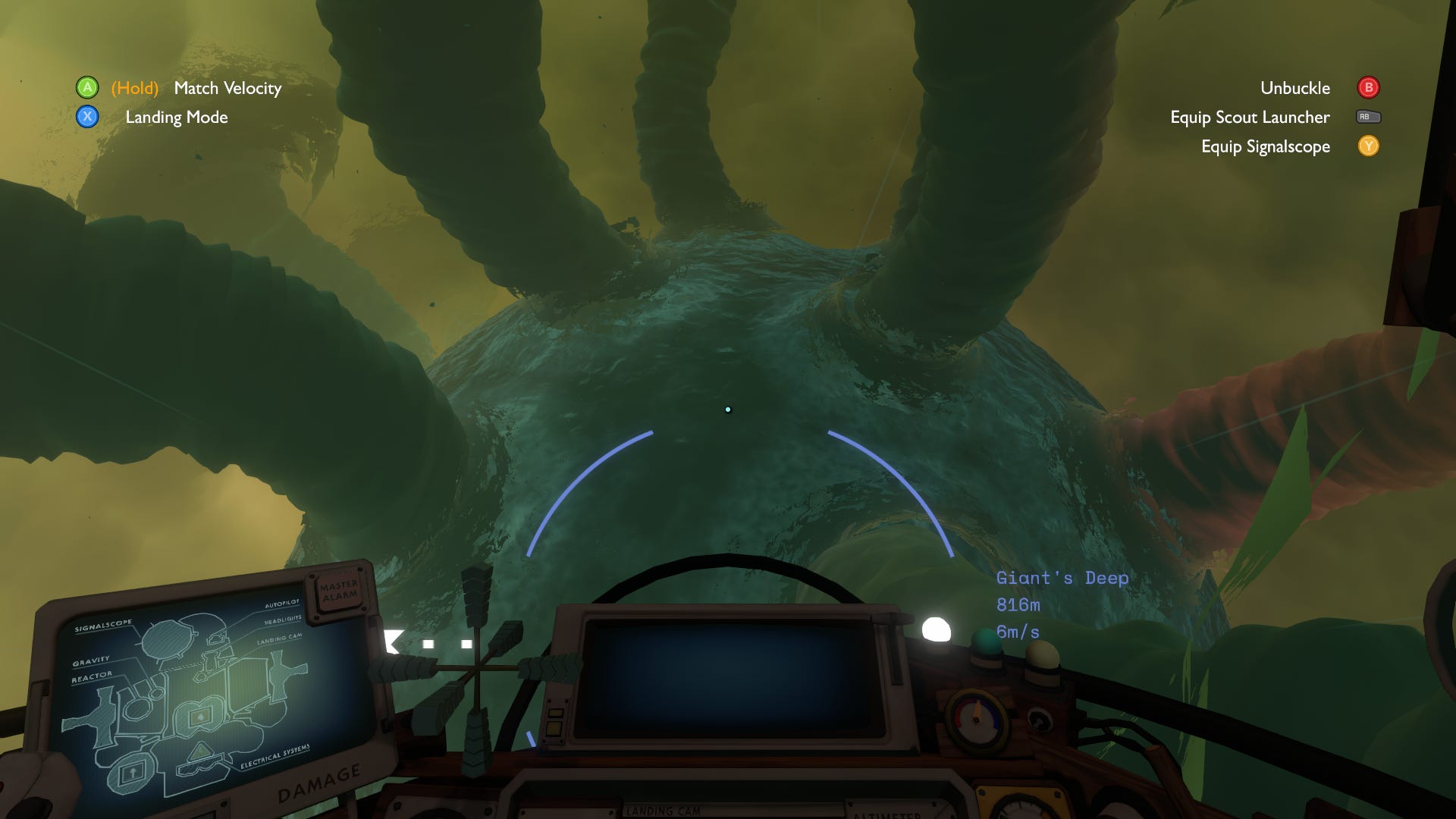 Полёт к планете в Outer Wilds