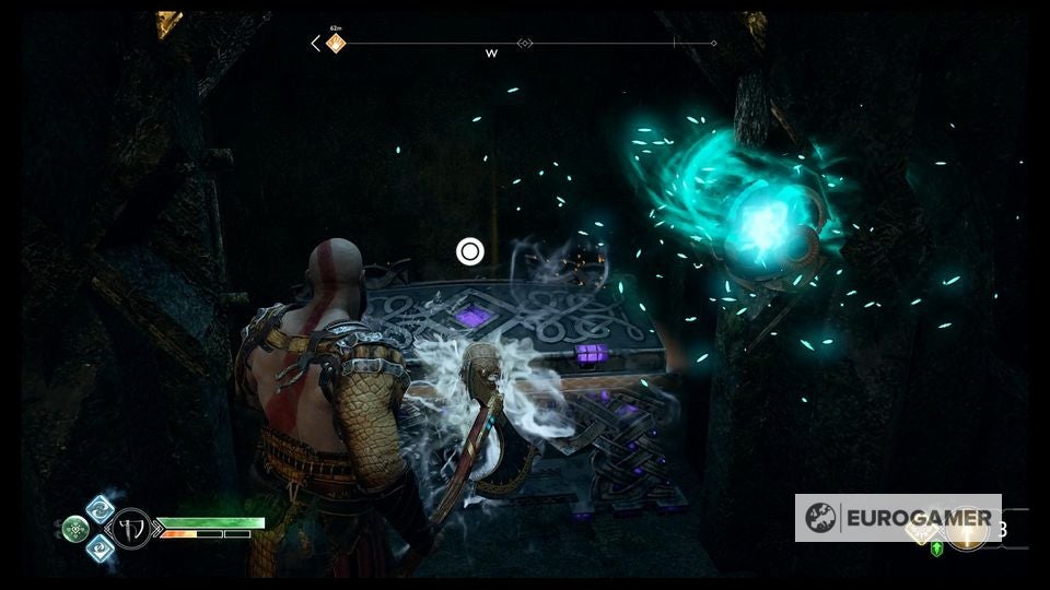 God of War Witch's Cave puzzle solutions explained, Lake of Nine and