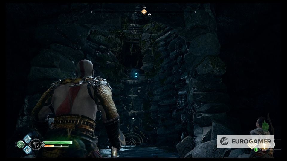 God of War Witch's Cave puzzle solutions explained, Lake of Nine and the Foothills
