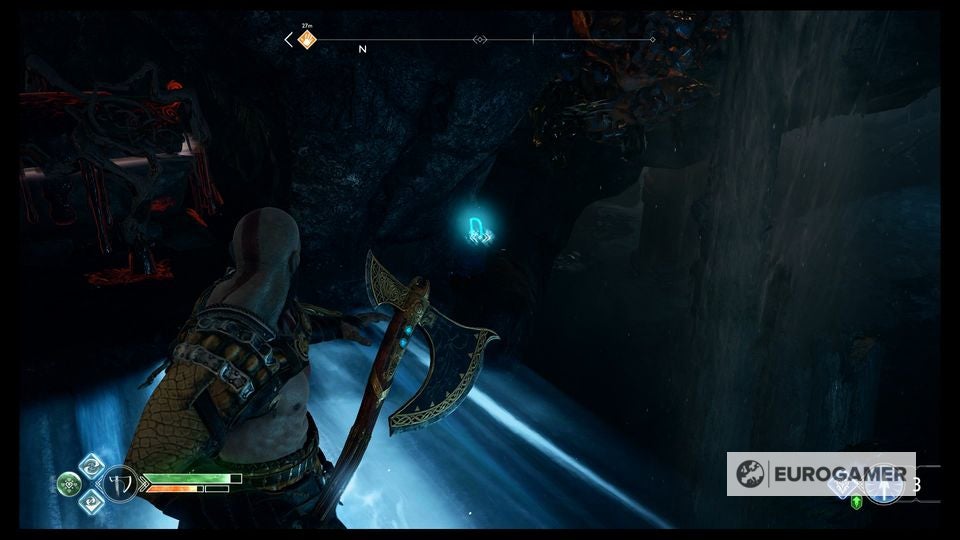 God of War Witch's Cave puzzle solutions explained, Lake of Nine and