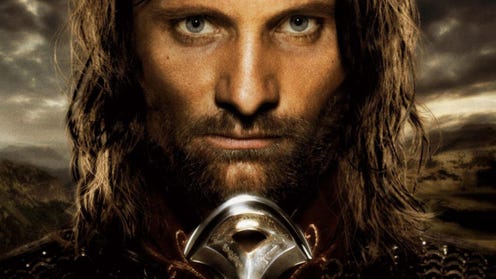 Cropped poster featuring Viggo Mortensen as Aragorn