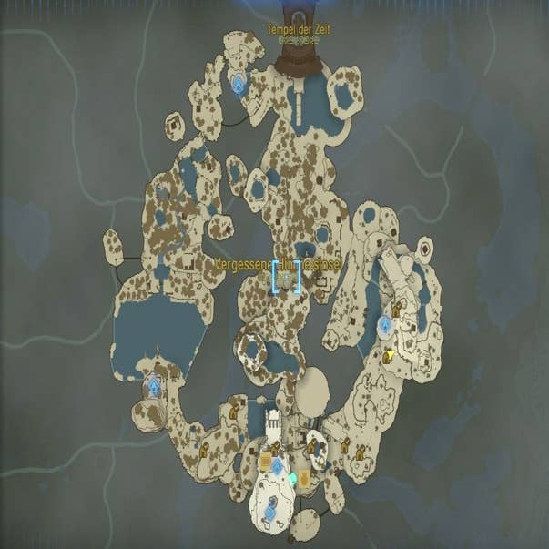 Zelda: Tears of the Kingdom: Vergessene Himmelsinsel - Karte