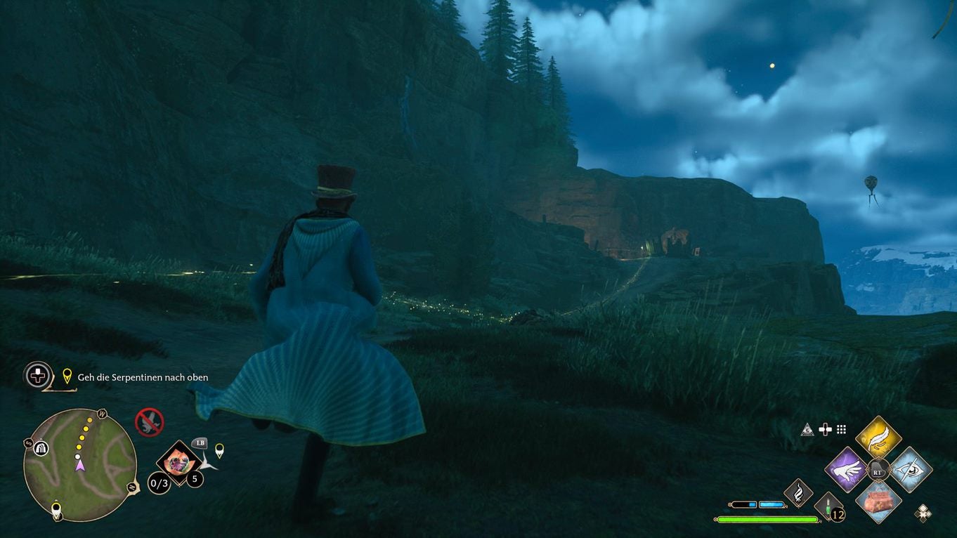 Hogwarts Legacy Im Schatten des Berges TriptychonFragment finden, Runentüren öffnen