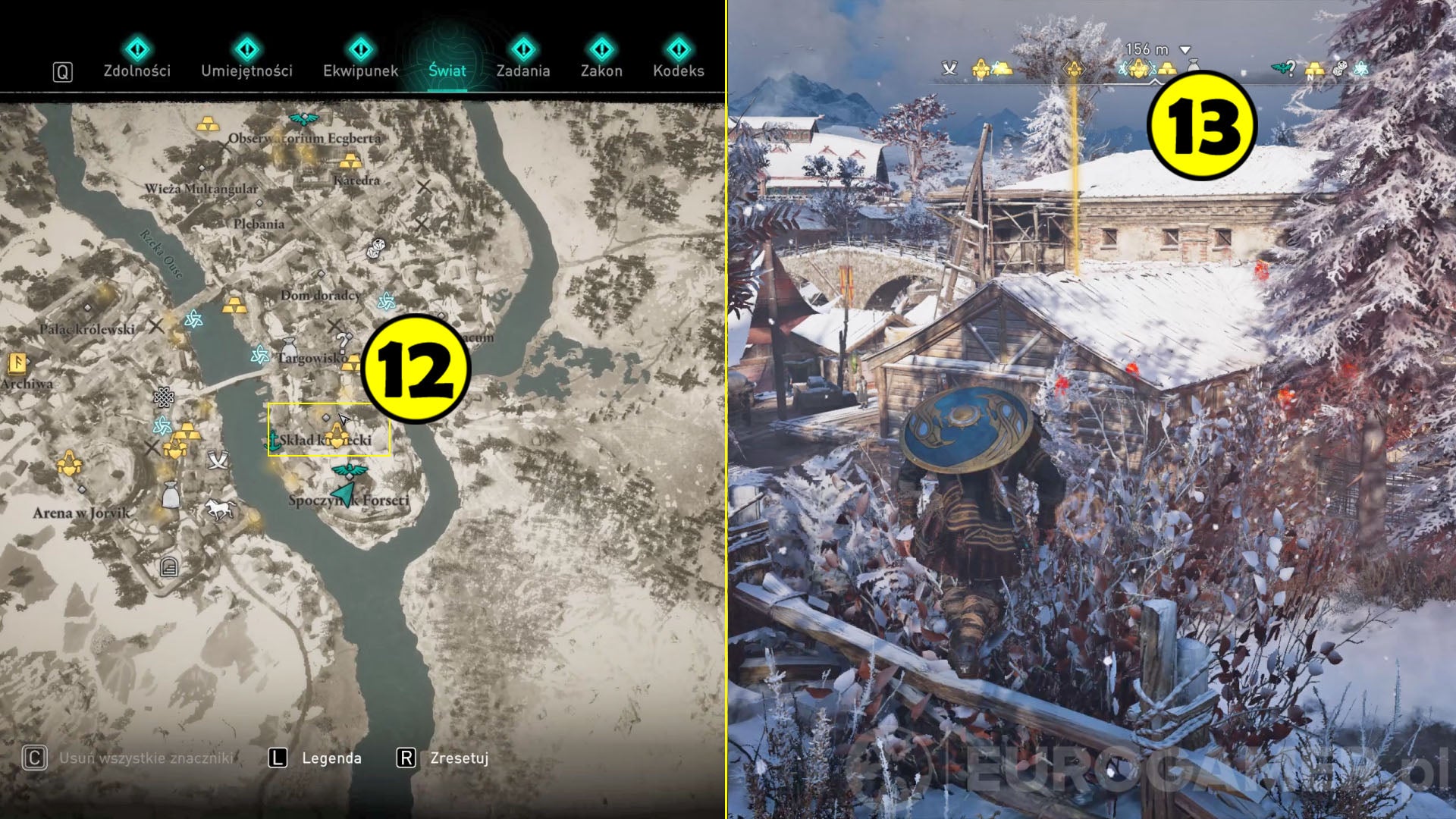 Assassin's Creed Valhalla wyposażenie Jorvik (Anglia) Eurogamer.pl