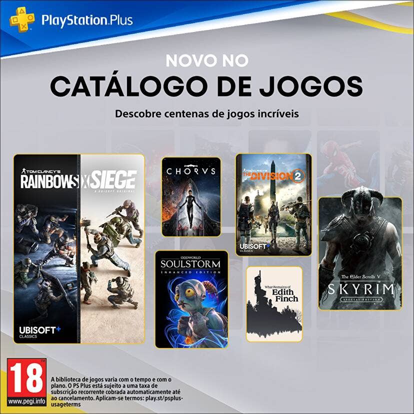 Jogos PS Plus Extra e Premium de abril já disponíveis