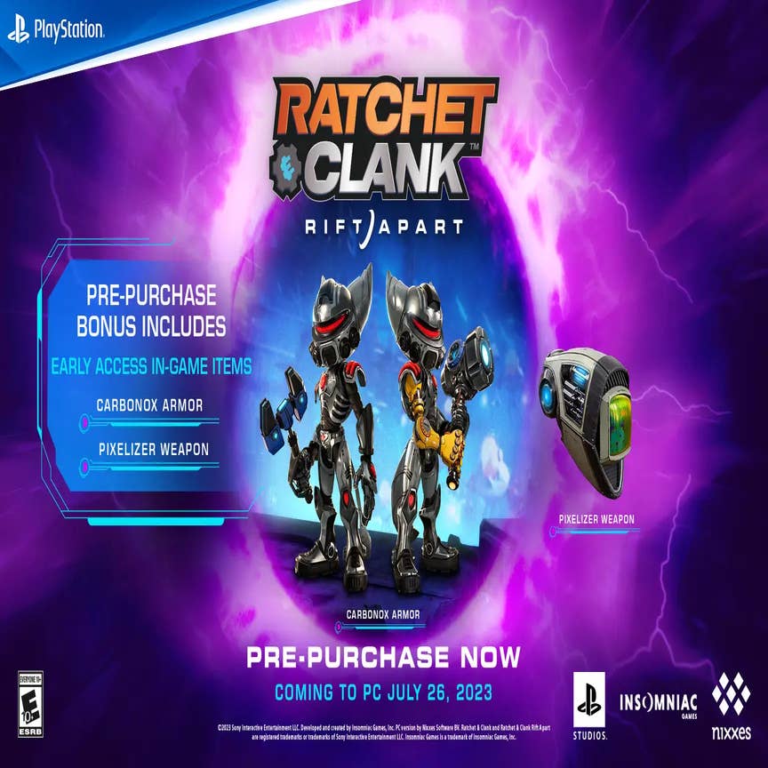 Ratchet and Clank Rift Apart Bonus Content DLC PS5 PlayStation 5