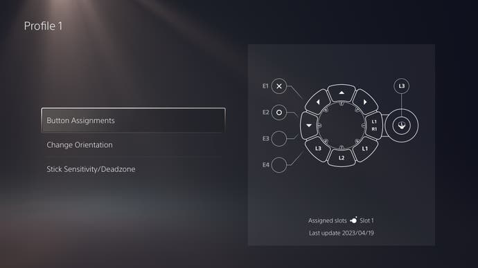 Access controller UI profiles