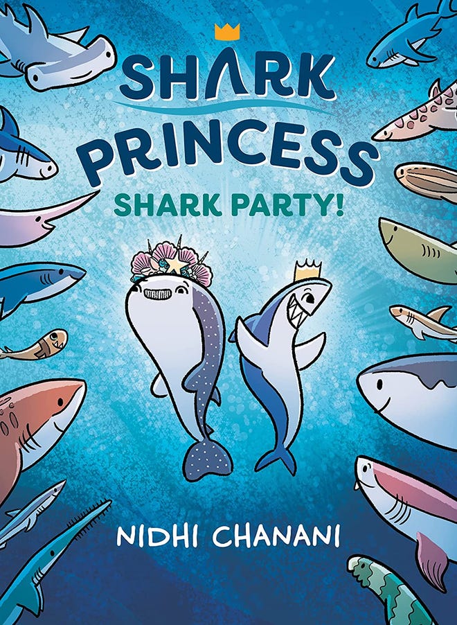 Illustrated cover of Shark Princess Shark Party