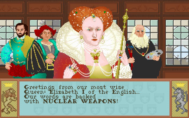 I. Elizabeth azt mondja, hogy szavait nukleáris fegyverekkel támogatják a civilizációban