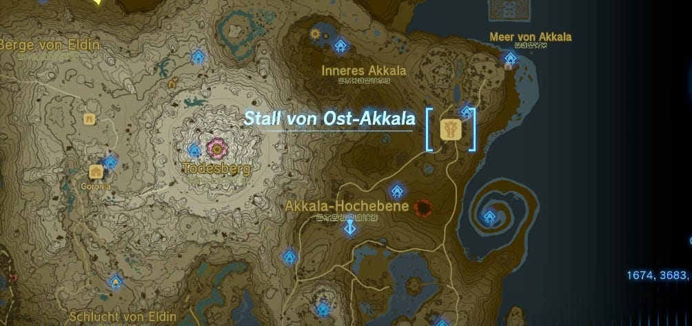 Zelda: Tears of the Kingdom: Das Eldin-Riesenfossil - Auge finden und Zelda: Tears of the Kingdom: Das Eldin-Riesenfossil - Auge finden und