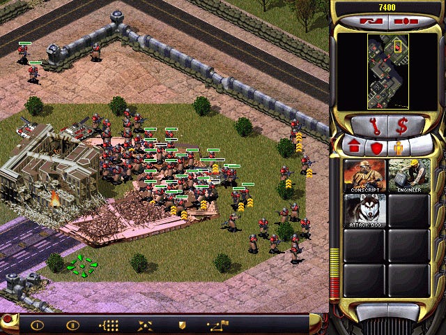 Het Pentagon wordt vernietigd in Command & Red Red Alert 2 te veroveren