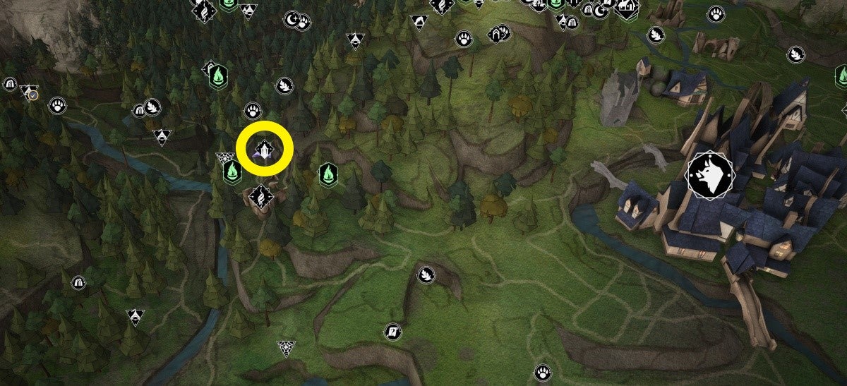 Hogwarts Legacy Kampfarena der dunklen Künste finden, Nordküste, Südküste (Stell dich den