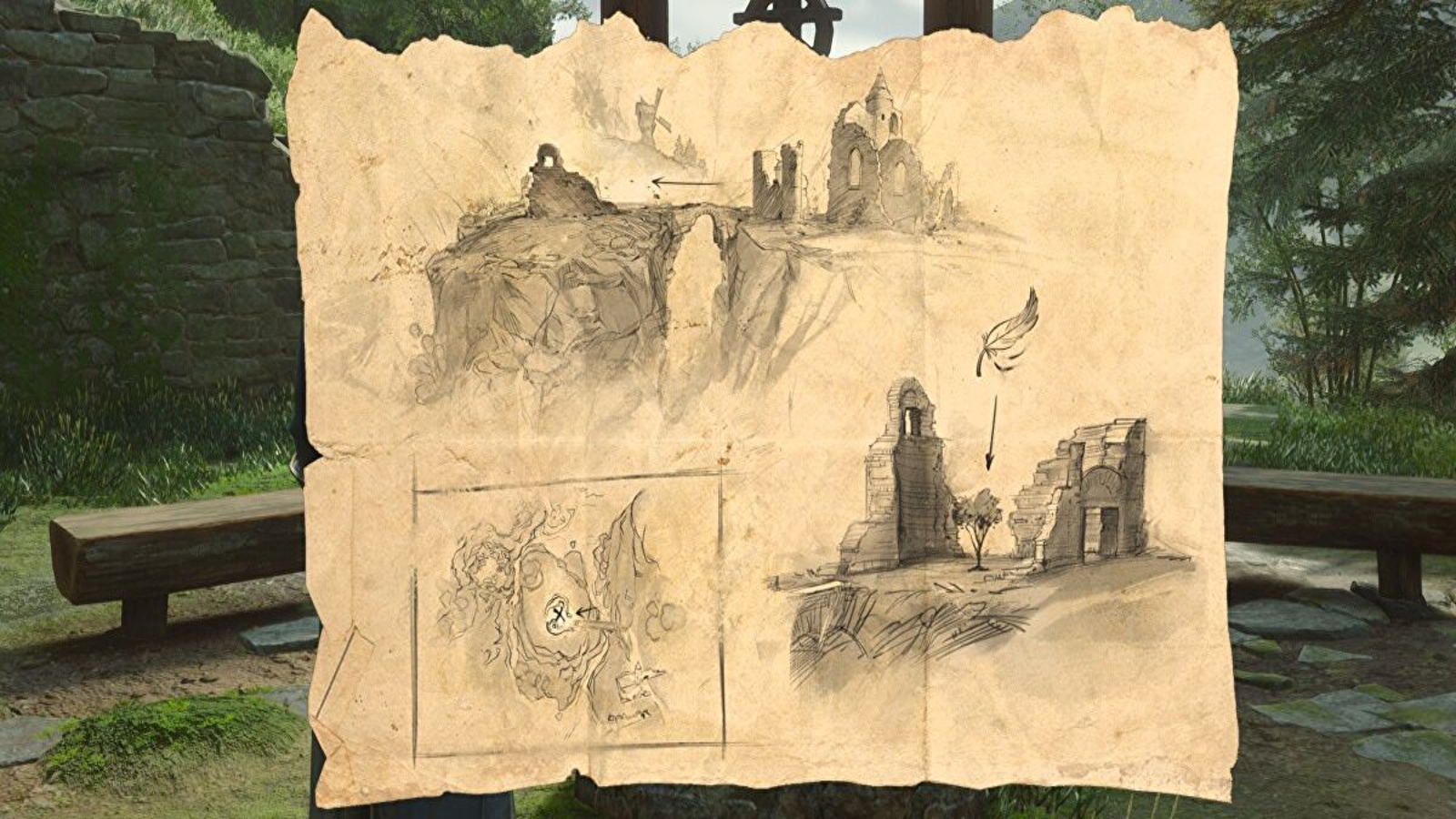 Hogwarts Legacy Well's Treasure Map Solution