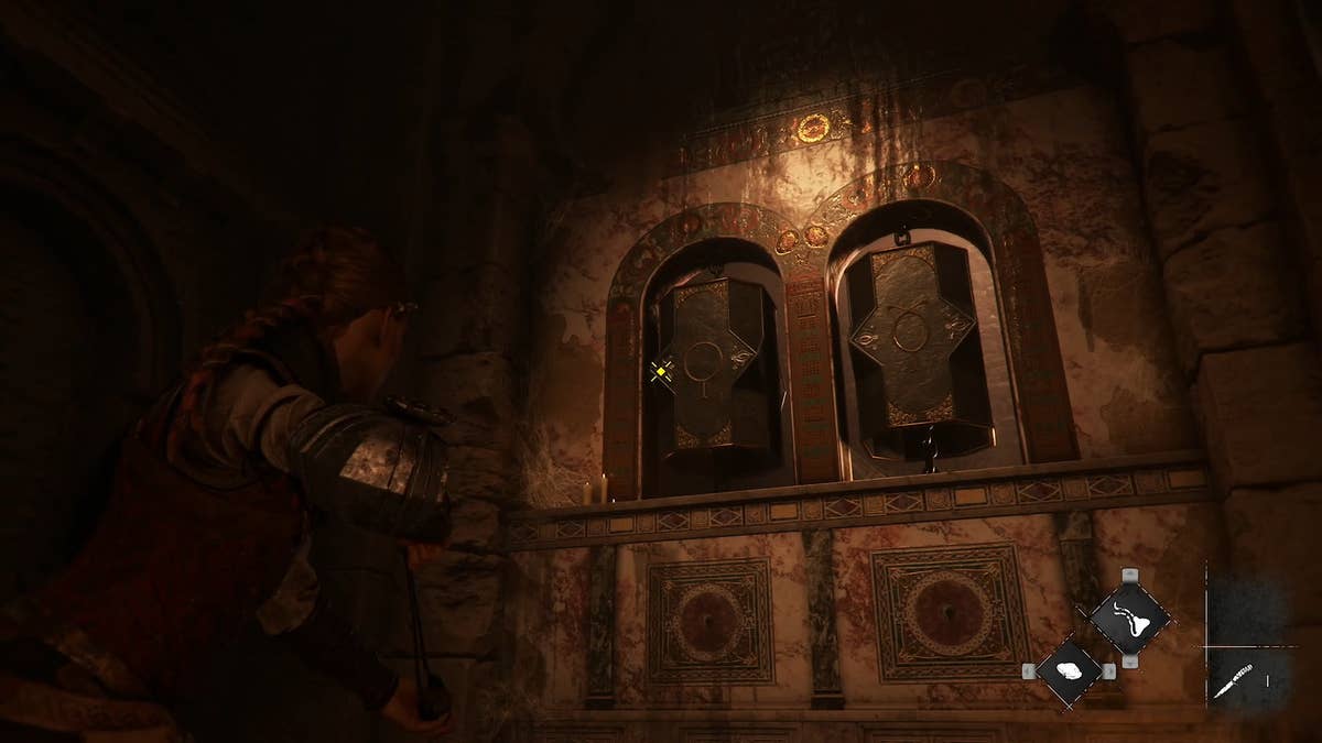 A Plague Tale Requiem bell symbol puzzle solution in Chapter 2