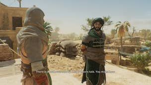 Basim and Ali talk with one another in Assassin's Creed Mirage