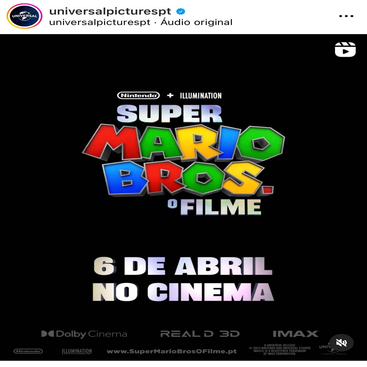 SUPER MARIO BROS. O FILME  SPOT 6'' - READY (Universal Pictures Portugal)  