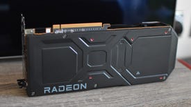 The backplate of an AMD Radeon RX 7900 XTX graphics card.