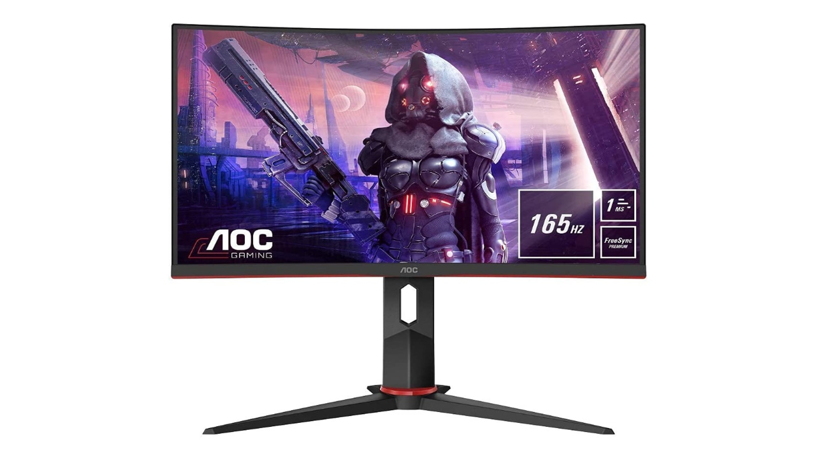 This curved full HD gaming monitor from AOC, with a 165Hz refresh rate, is  under £130 right now