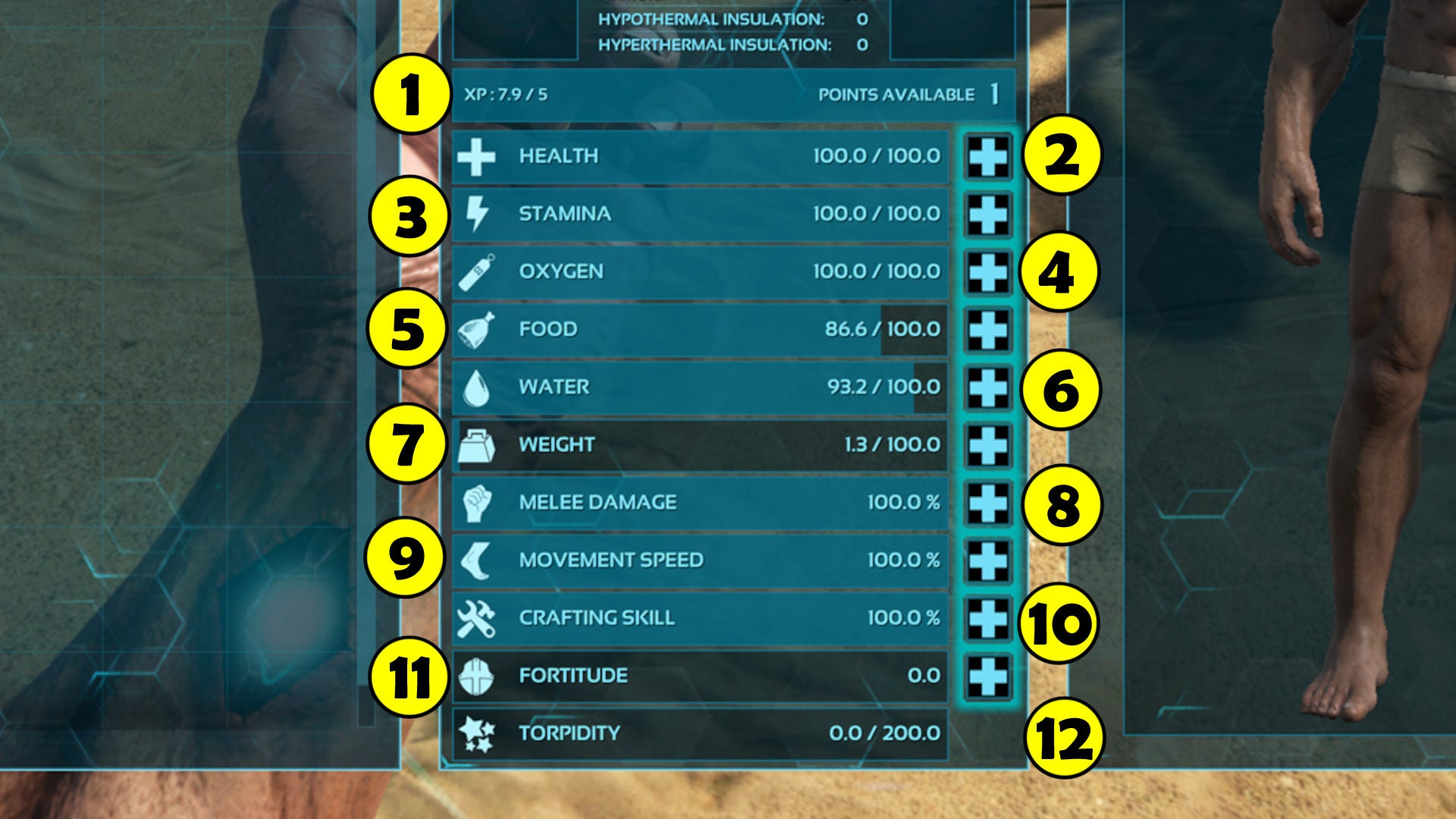 ARK Survival Evolved - statystyki i atrybuty postaci | Eurogamer.pl