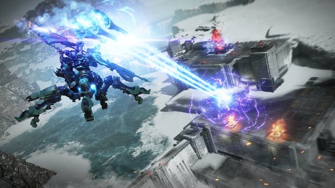 Armored Core 6 mech lasers