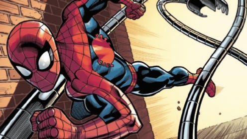 Spider-Man showcasing Doc Ock arms