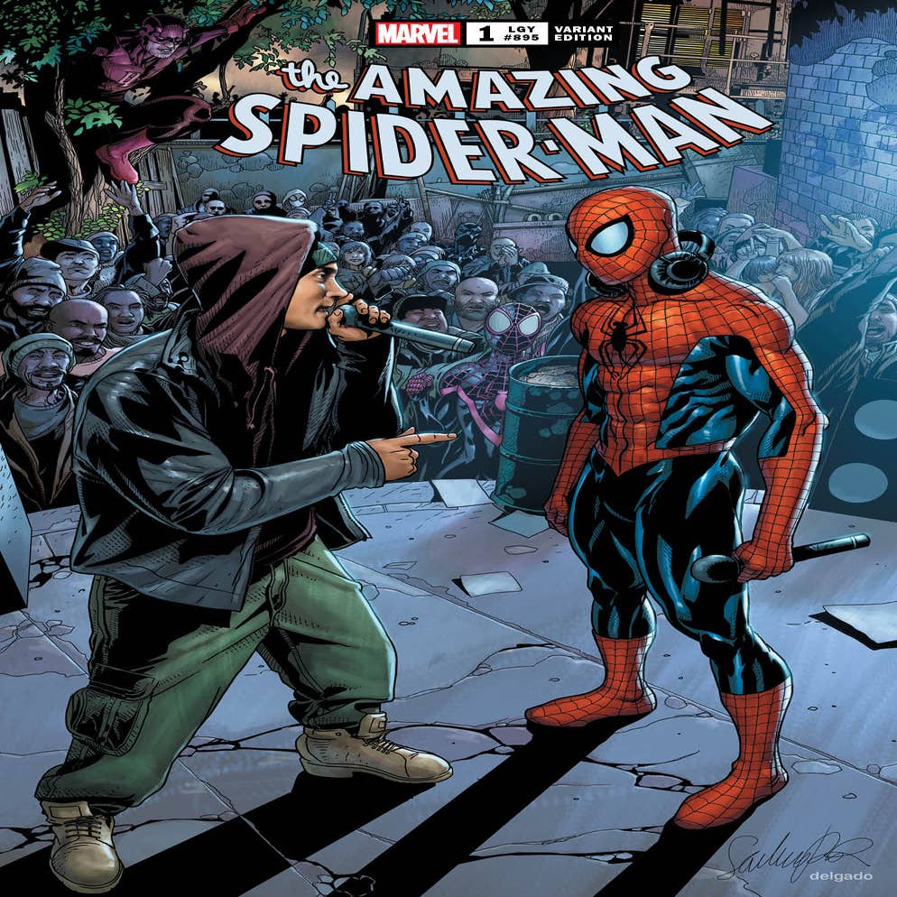 Eminem partners with Spider-Man and Marvel for another comic collaboration