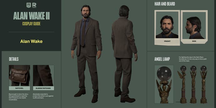 Cosplay guide for Alan Wake from Alan Wake 2