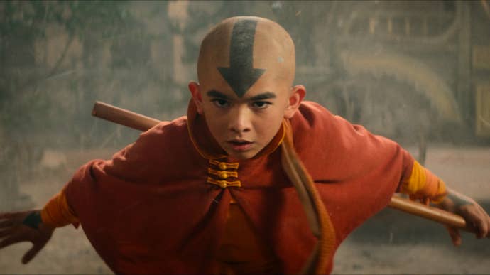 Aang, the main character in 
