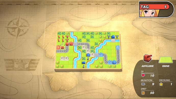 Die kleinste Zoomstufe in Advance Wars 1+2: Re-Boot Camp.