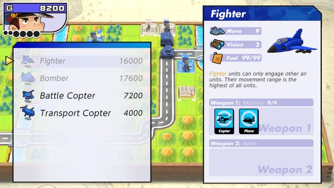 Advance Wars plane