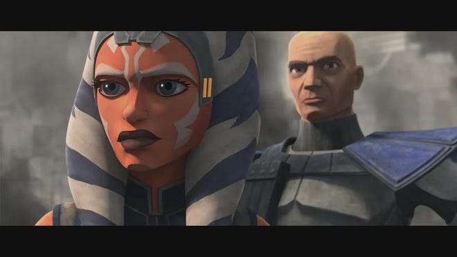 Ahsoka Tano and Commander Rex animated