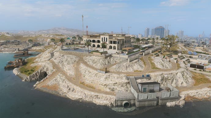 drone view of Shahin mansion point of interest in Urzikstan war zone map