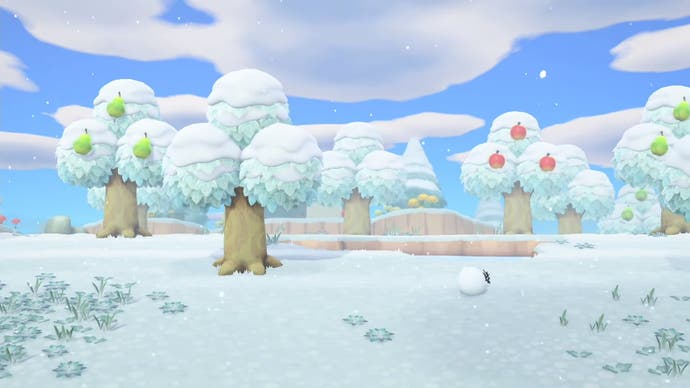 Animal Crossing snow