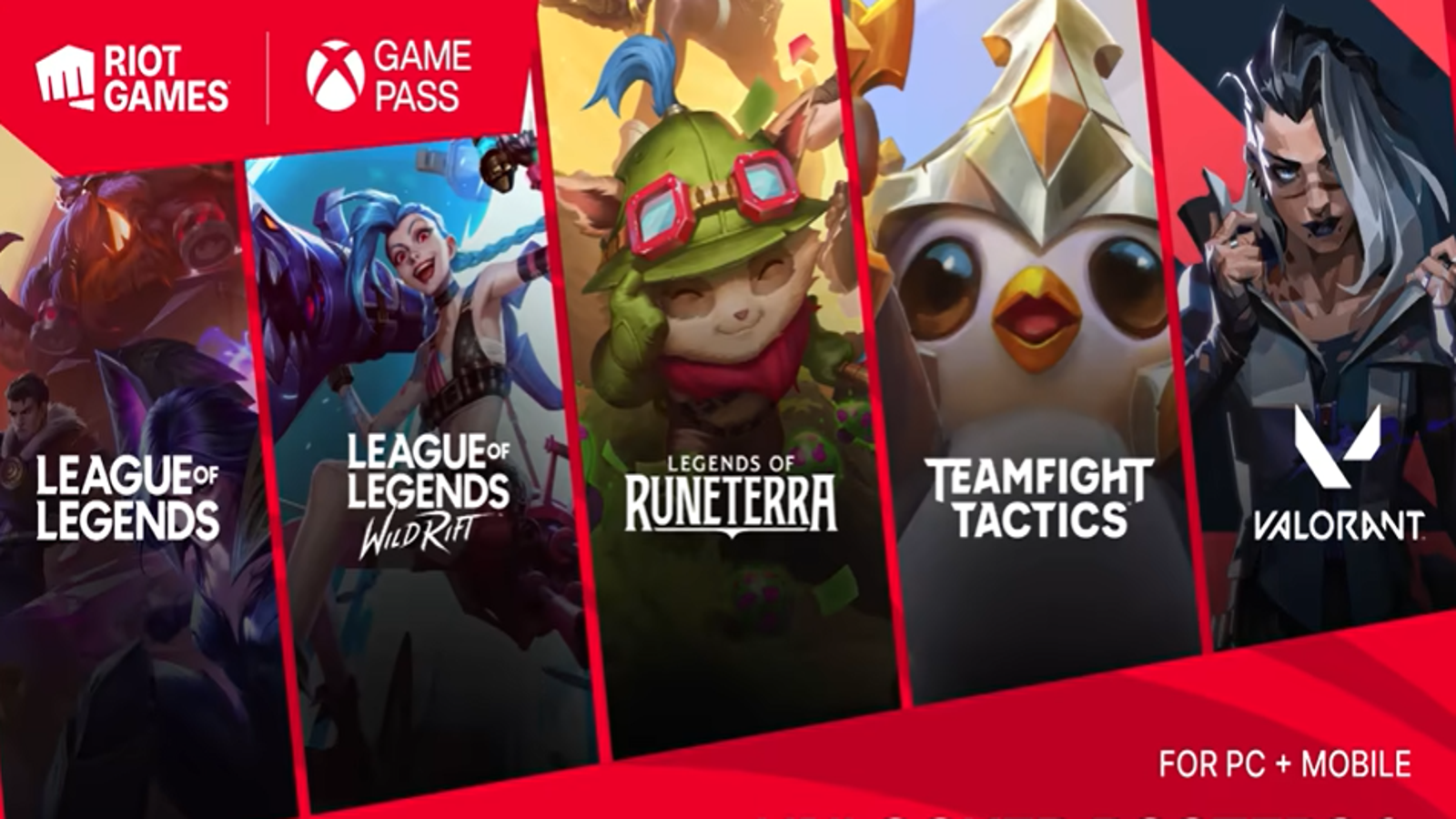 Riot Games on X: #TheUnlock is here! We've teamed up with #XboxGamePass to  level up your experience across all of our titles with fully unlocked Agent  and champion rosters, 100+ Little Legends