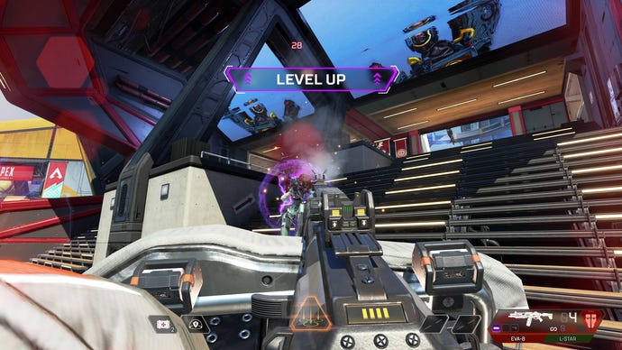 Gibraltar downs Horizon in Apex Legends Season 20, levelling up in the process.
