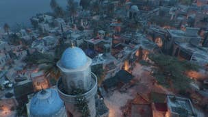 A view of Anbar from a viewpoint in Assassin's Creed Mirage