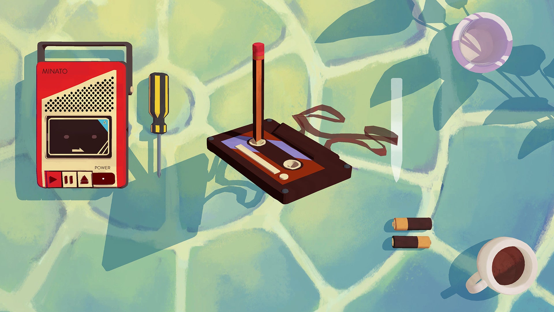 播放器將盒式播放器修復在謹慎組裝中