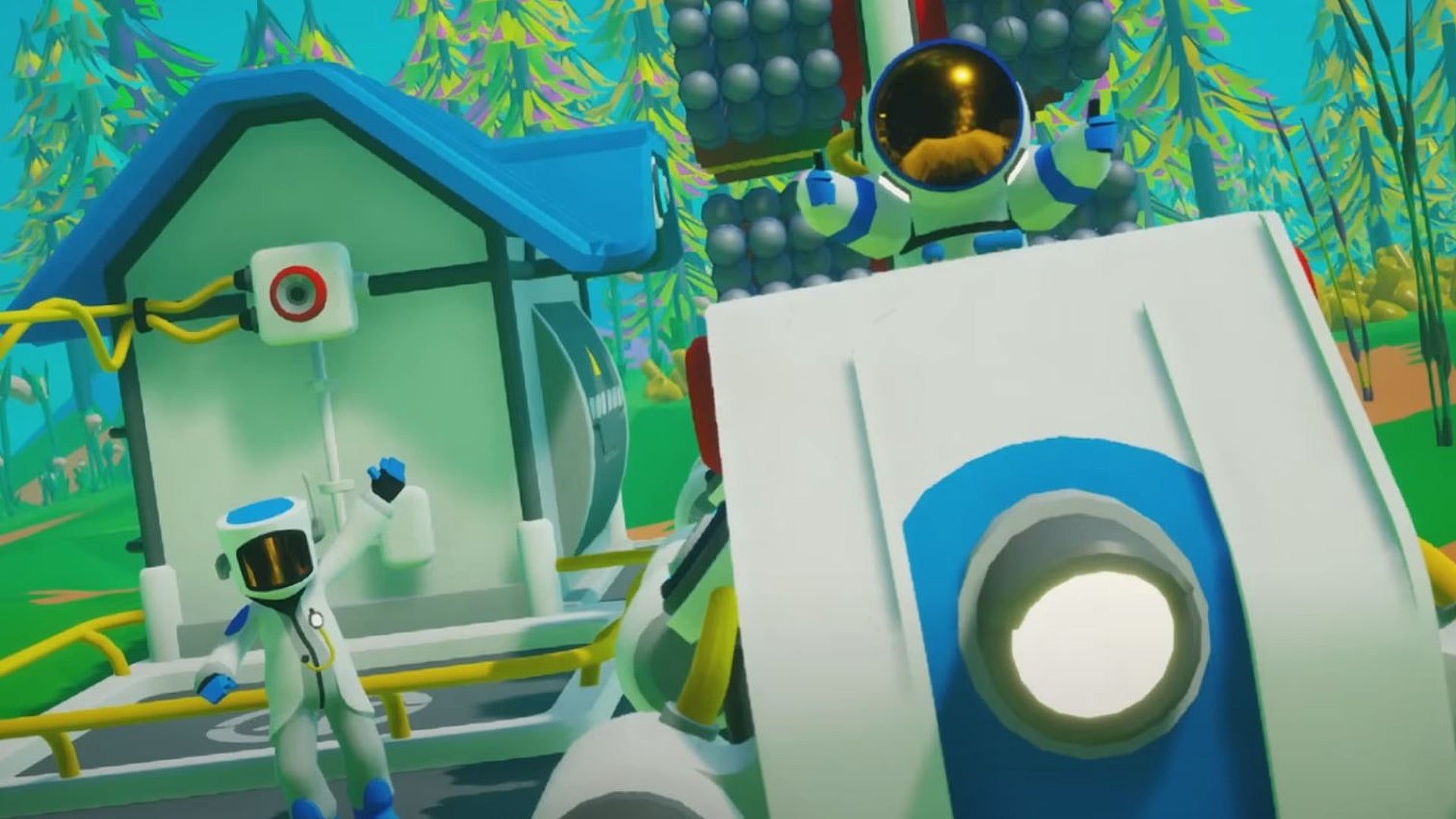 Space survival sandbox Astroneer introduces railways with its new rails update.