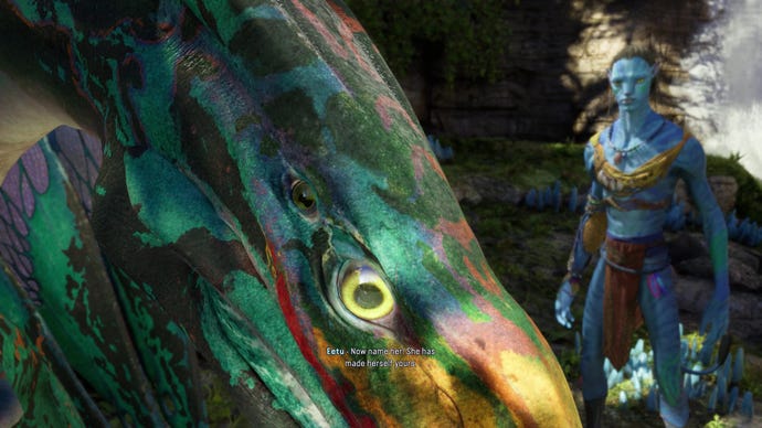 The player tames an ikran in Avatar: Frontiers Of Pandora