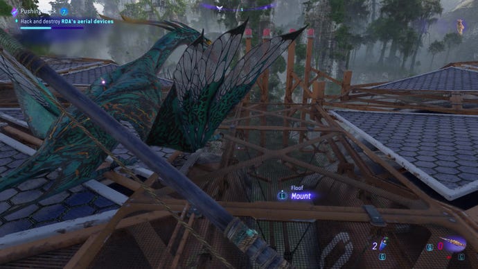 The player approaches their ikran in Avatar: Frontiers Of Pandora