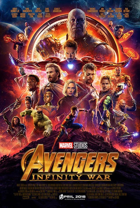 Avengers Infinity War movie poster