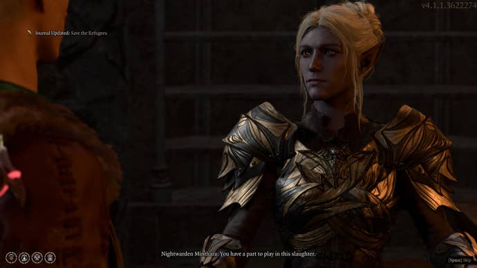 The player speaks with Minthara in Baldur's Gate 3